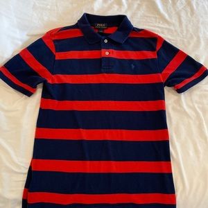 Boys Navy/red Polo Ralph Lauren shirt size L (14-16)